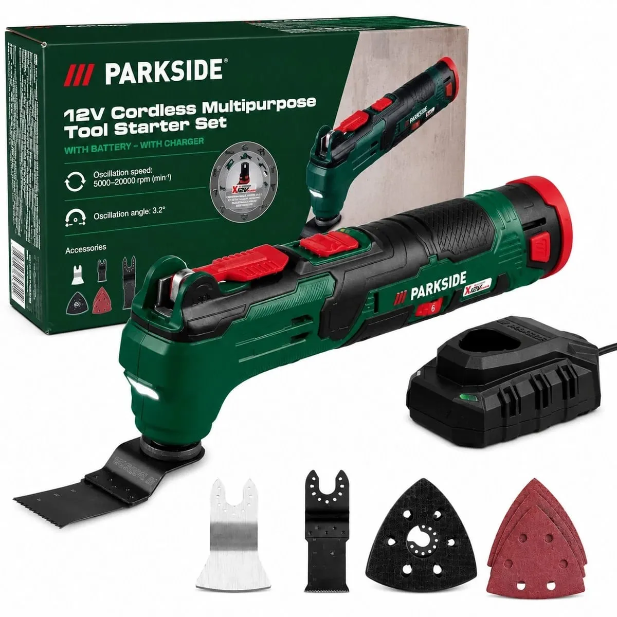 Parkside 12V Cordless Multipurpose Tool